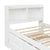 White Twin Bed with Bookcase, Trundle, and Drawers