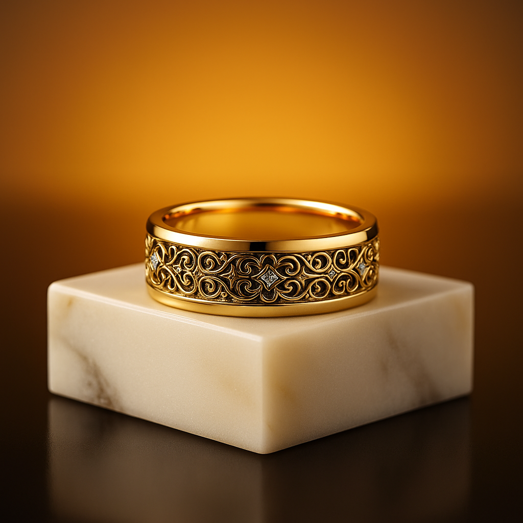 Romantic Statement Ring in Gold
