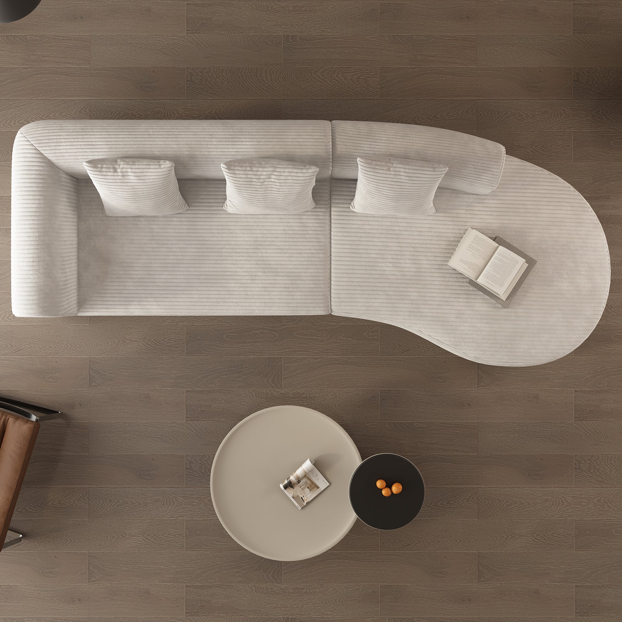 Helsinki Minimalist Modular Sofa in White