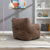 Soft Teddy Tufted Bean Bag Chair in Coffee