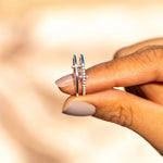 Load image into Gallery viewer, Double Bar Dainty Cross Ring
