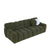 Olive Green Boucle 3-Seater Marshmallow Sofa with Rolled Arms & Plush Cushions