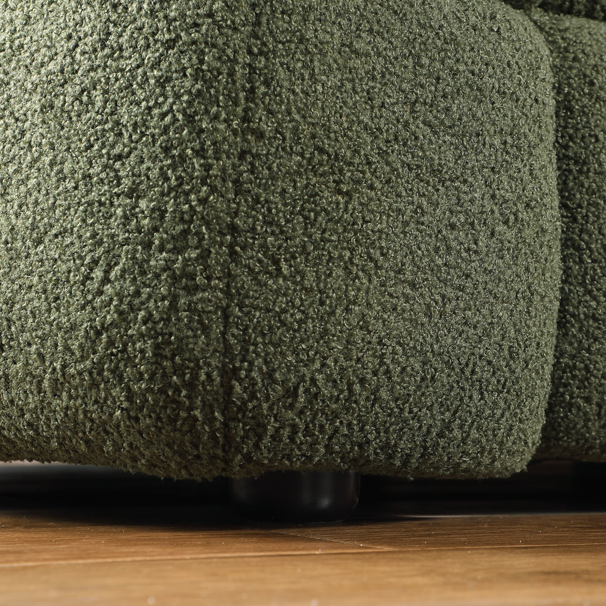 Timimoun Boucle Sofa in Olive Green