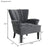 Dark Gray Modern Accent Living Room Chairs