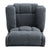 Lumbar Heating & Massage Recliner In Charcoal Fabric