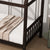 Espresso Twin Rubber Wood House Bed with Headboard and Footboard