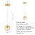 Set of 3 Sleek Globe Dimmable Pendant Lights