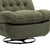 Army Green Upholstered Push-Back Recliner with Glider & Swivel