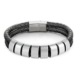 Load image into Gallery viewer, Minimal Personalized Name(s) Leather Bracelet
