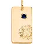 Load image into Gallery viewer, Personalized Name Dainty Satellite Chain Birth Flower &amp; Stone Necklace
