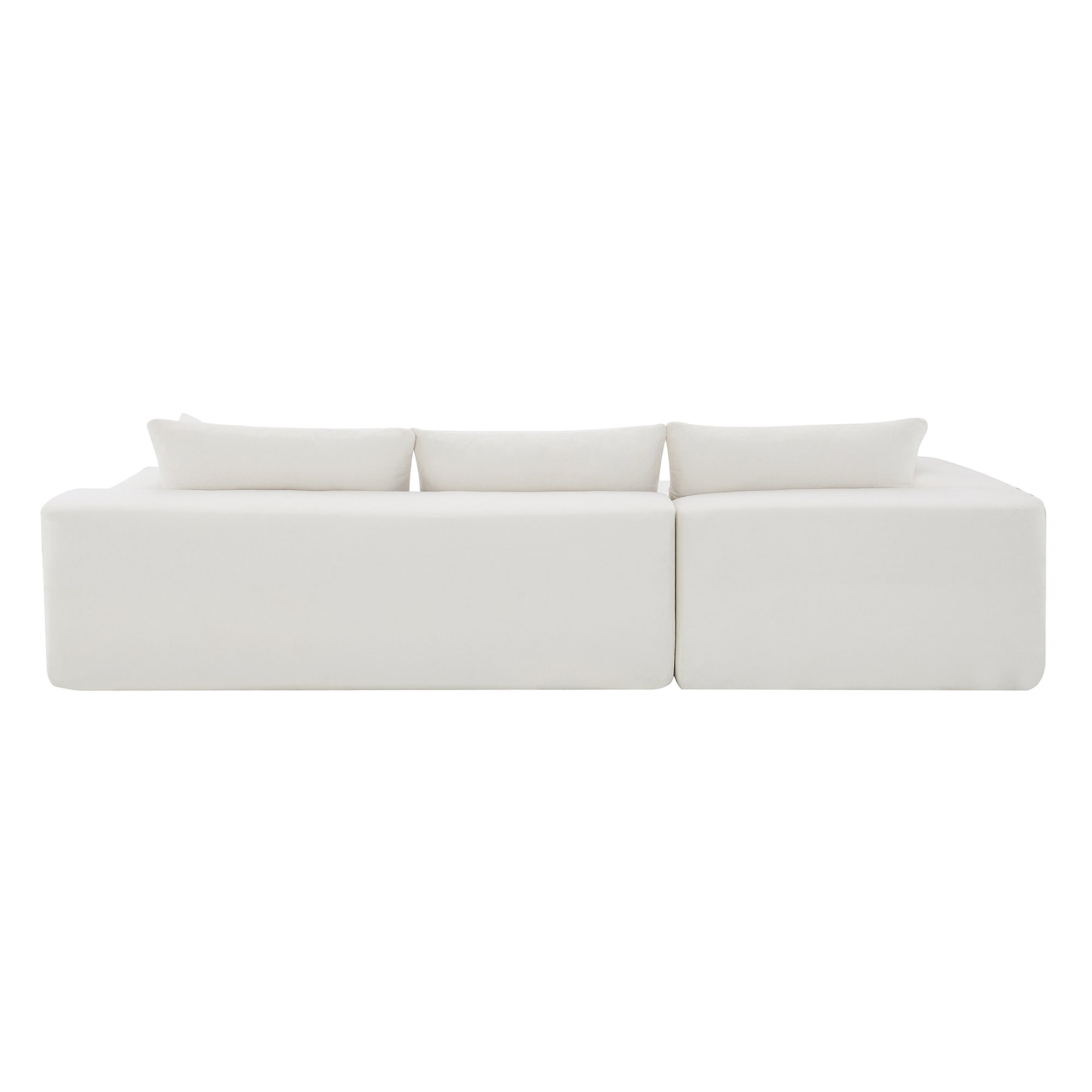 Addis 4-Seat Modular Convertible Sofa in Cream