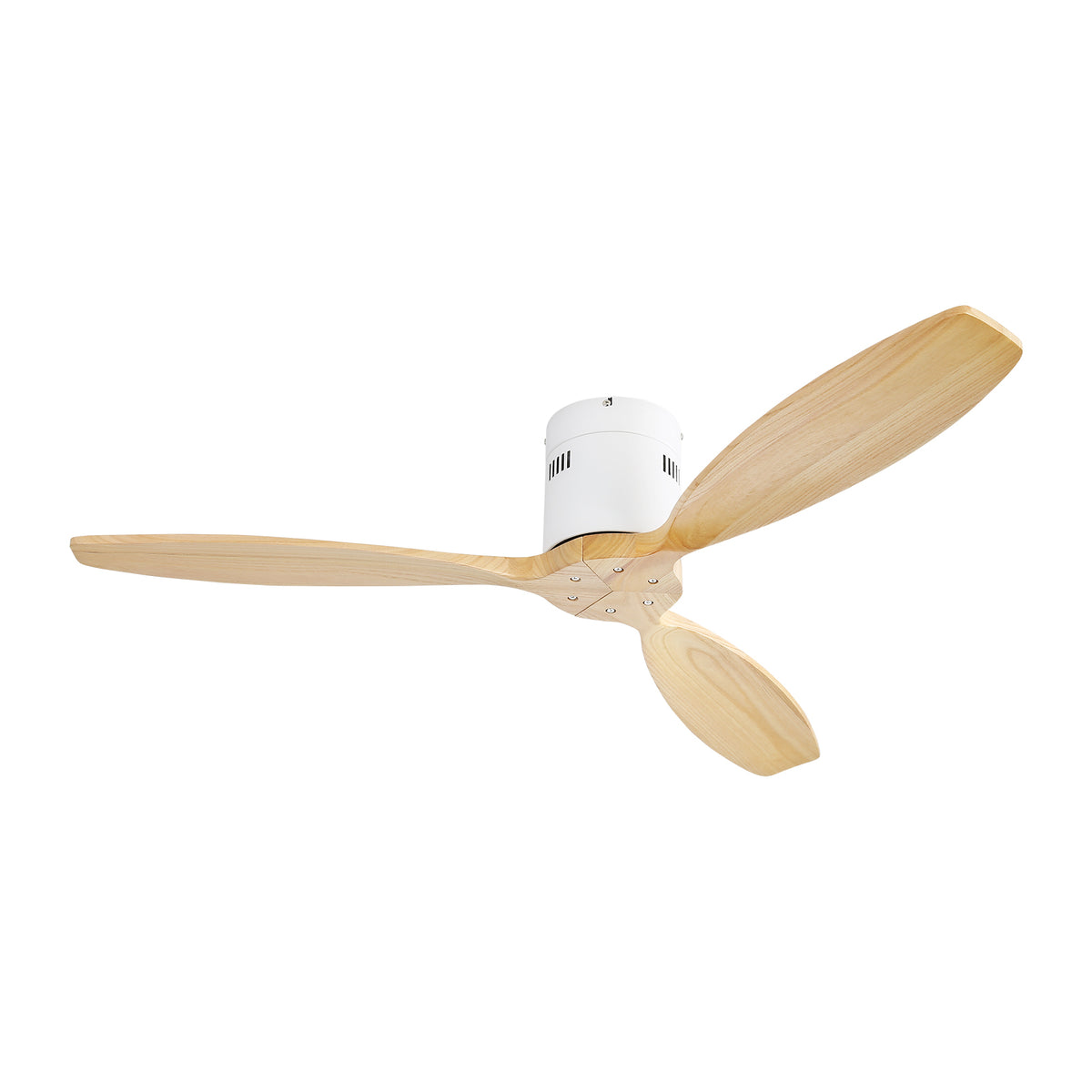 52" Nordic Inspired White Ceiling Fan Remote