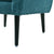 Modern Mid Century Accent Chair In Teal Chenille