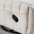 Cosy Elegant Velvet Beige Lazy Chair With Side Pocket