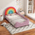 Twin Rainbow Velvet Enclosed Bed