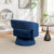 Swivel Barrel Chair, Velvet Accent Armchair - 360° Swivel, Stylish for Living Room/Bedroom, Comfortable Velvet Material