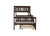 Espresso Twin Over Full Rubber Wood Bunk Bed with Trundle and Detachable Design