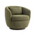 Dark Green Upholstered Swivel Accent Chair