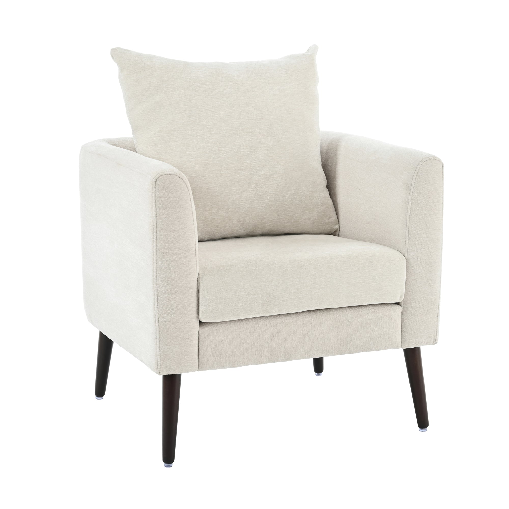 Barrel Chair - Cozy Upholstered Accent Chair in Beige for Living Room