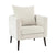 Barrel Chair - Cozy Upholstered Accent Chair in Beige for Living Room