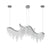 36.2-Inch Wave Crystal Chandelier