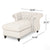 Chesterfield Chaise Lounge with Button Tufting and Nailhead Accents