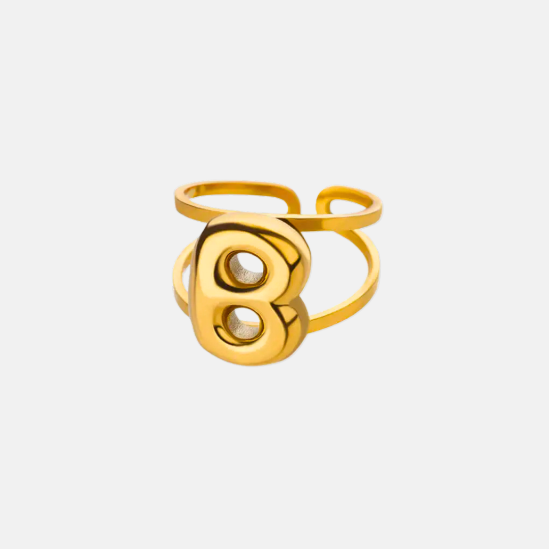 Puffy Letter Ring