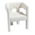 Contemporary Beige Fabric Upholstered Accent Chair