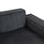 L-Shape Gray Corduroy Full-Foam Modular Sofa