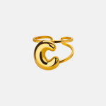 Load image into Gallery viewer, Puffy Letter Ring
