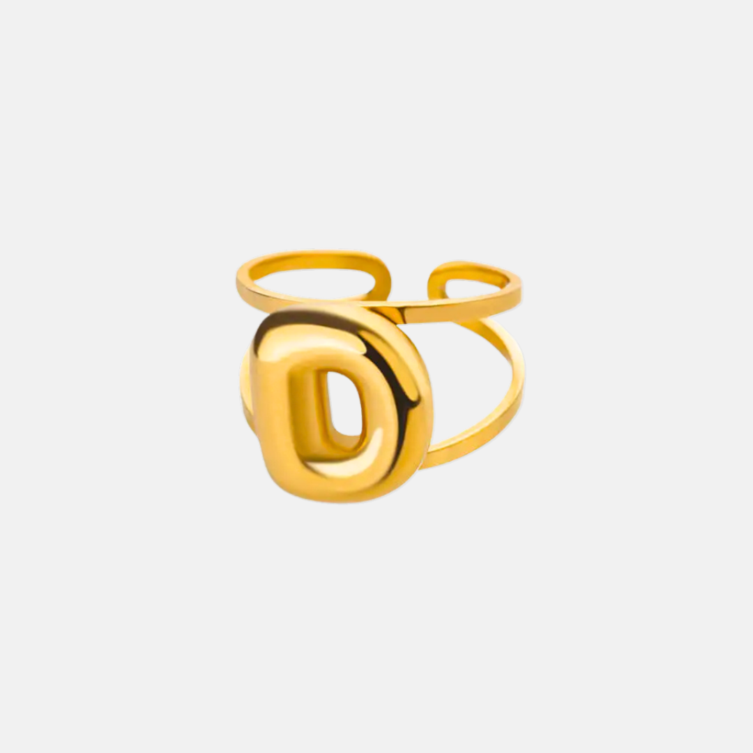 Puffy Letter Ring