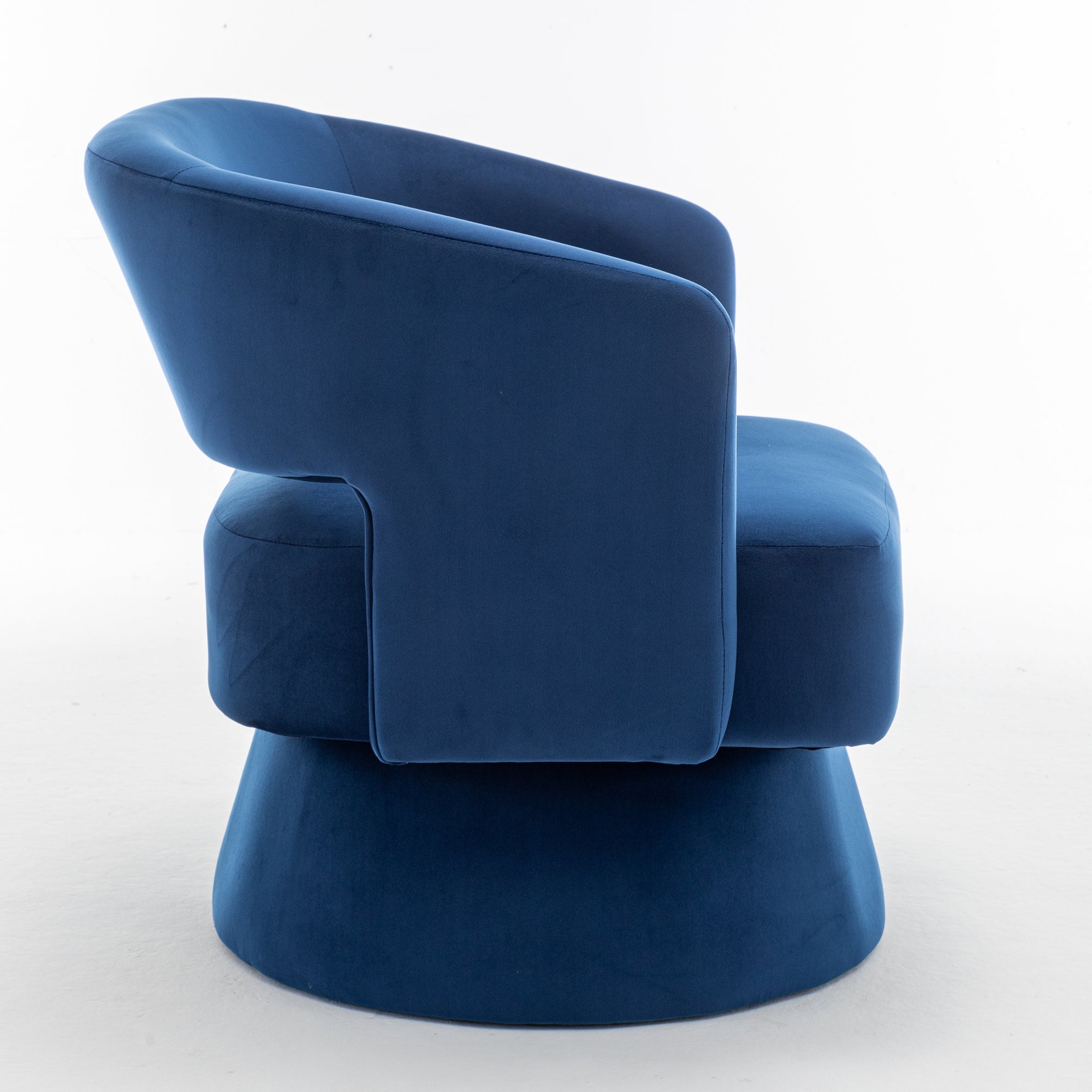 Swivel Barrel Chair, Velvet Accent Armchair - 360° Swivel, Stylish for Living Room/Bedroom, Comfortable Velvet Material