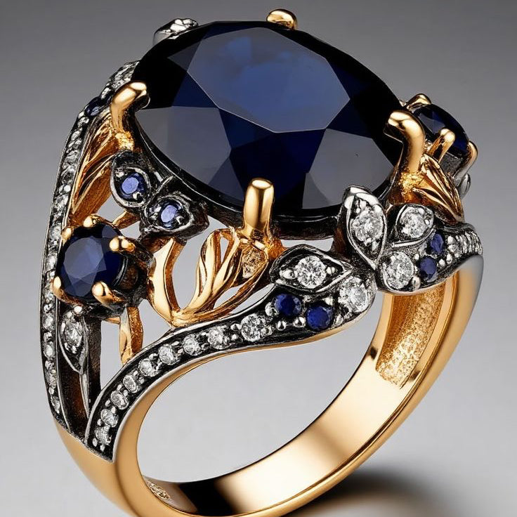 Luxurious Sapphire Statement Ring