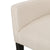 Beige Fabric Armchair with Rubberwood Legs