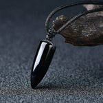 Load image into Gallery viewer, Energetic Protection Obsidian Stone Necklace
