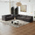 Kinshasa 5-Seat Modular Sofa in Black