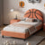 Twin Size Basketball-Themed Velvet Upholstered Bed