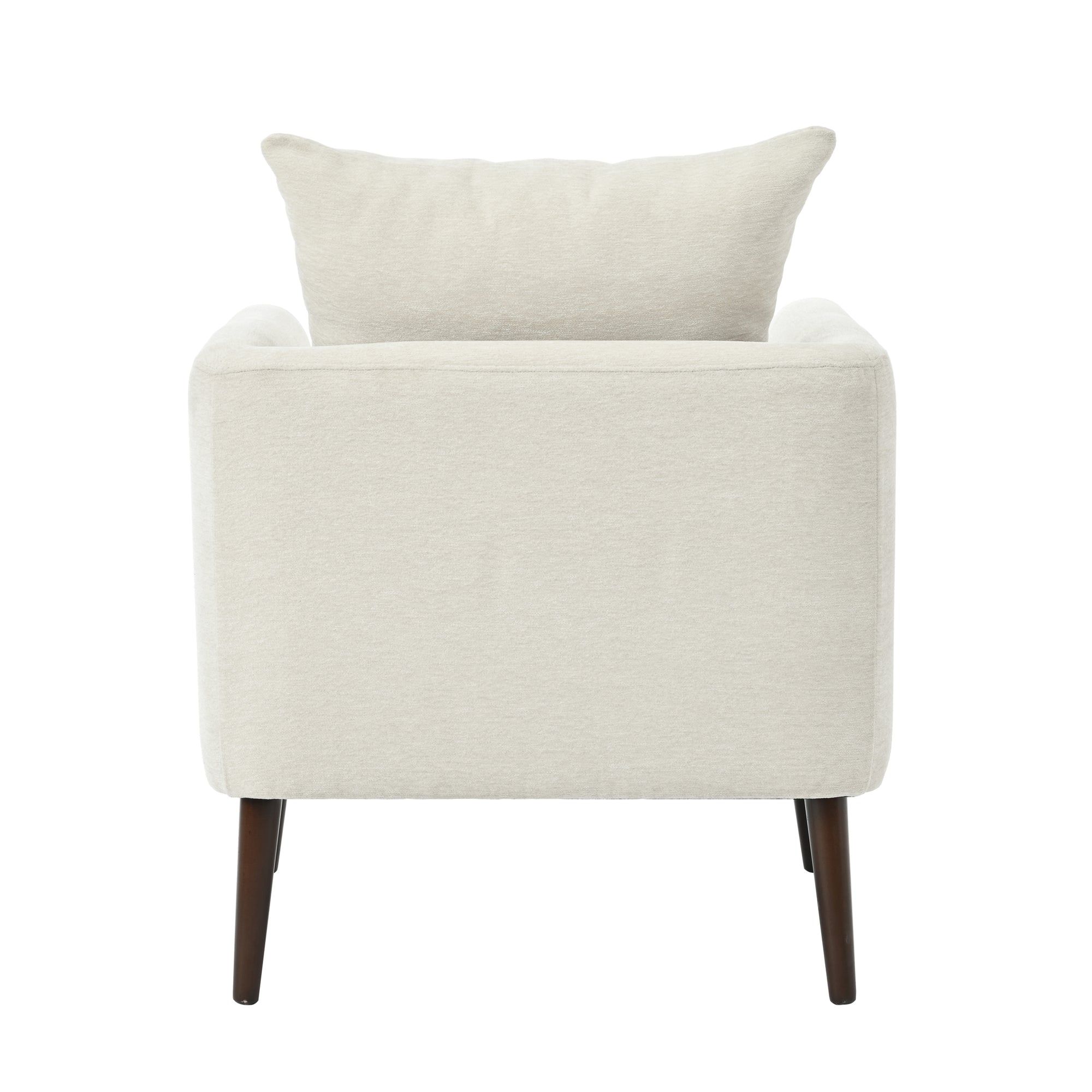 Barrel Chair - Cozy Upholstered Accent Chair in Beige for Living Room