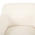 Stylish Upholstered Armchair In Ivory Fabric