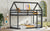 Black Twin Over Twin Rubber Wood Floor Bunk Bed