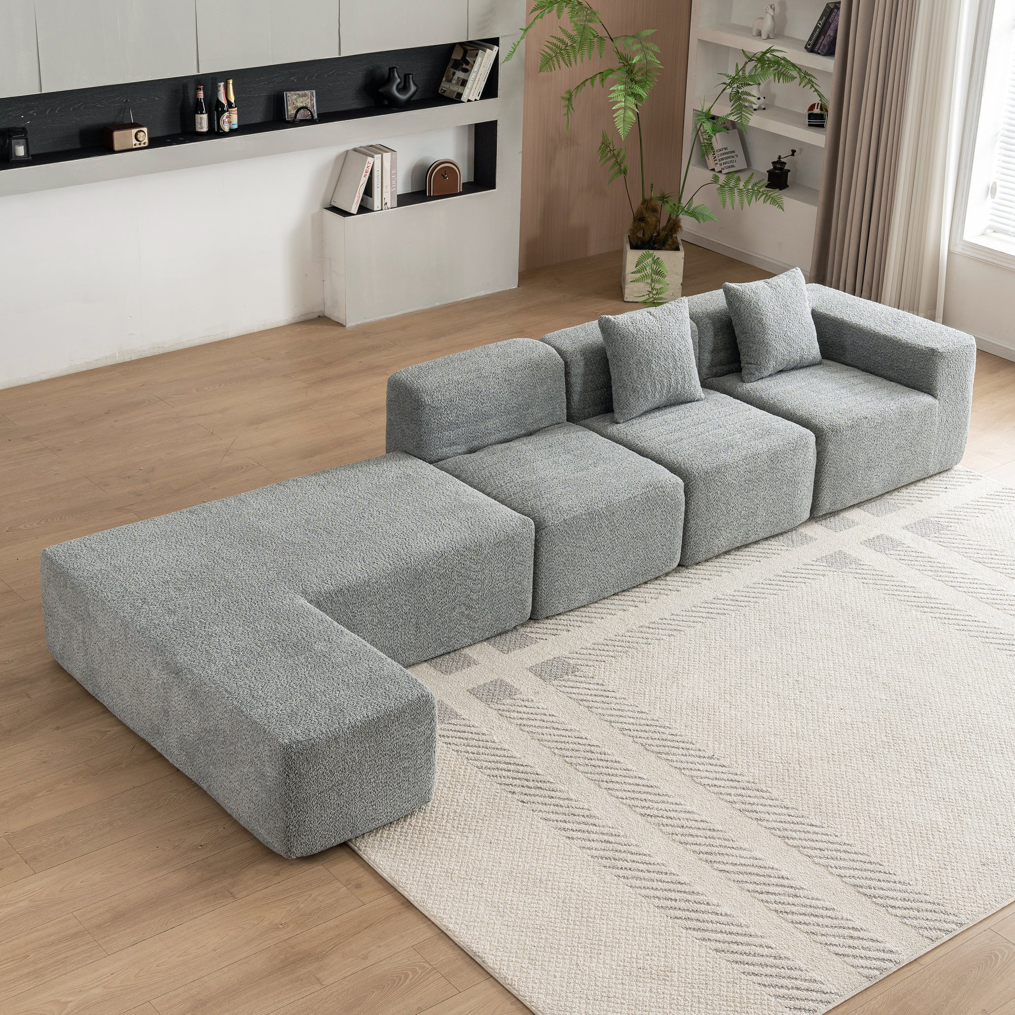 Chamonix Modular Sectional Sofa in Gray