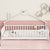 Twin House-Shaped Toddler Floor Bed with Guardrails and Slats