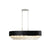 Aestin's Black Velvet Accent Crystal Oval Chandelier