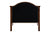 Walnut Finish Twin Size Bed Frame with Headboard and Footboard