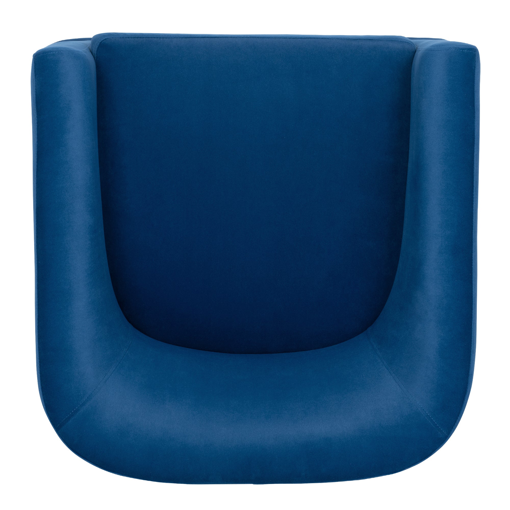 Blue Swivel Accent Chair with Fabric Upholstery