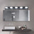 Aestin's LED Modern Black Accent 5-Light Vanity Light Fixture