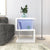 3 Tier S-Shaped End Table With USB Power Supply And Open Storage In White