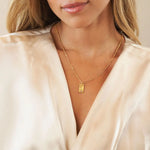 Load image into Gallery viewer, Personalized Name Dainty Satellite Chain Birth Flower &amp; Stone Necklace
