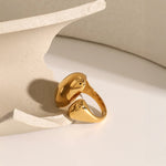 Load image into Gallery viewer, Chunky Rounded Open Square Ring
