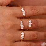 Load image into Gallery viewer, Dainty Pearl Beaded Ring
